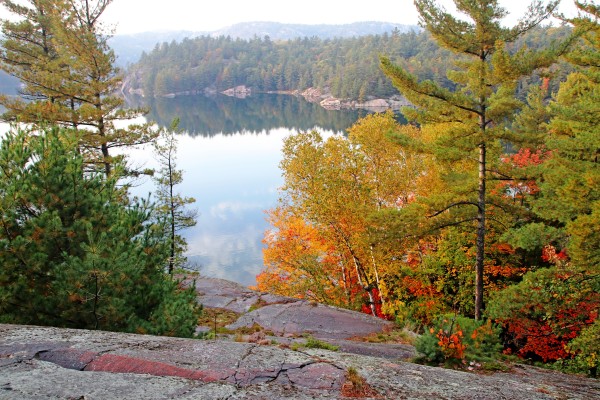 Overlooking George Lake II by Deb Oppermann